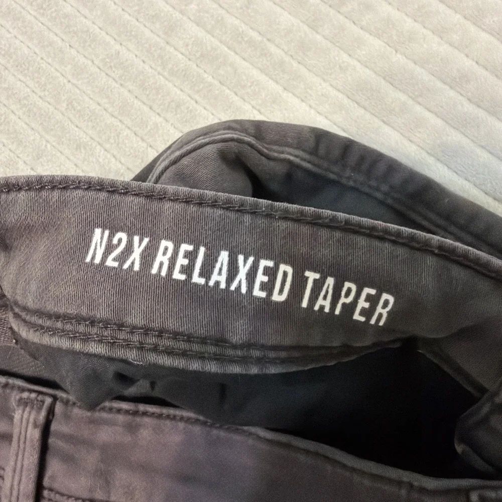 DU/ER N2X Relaxed Taper Jeans Mens 30x30 Gray Performance Stretch